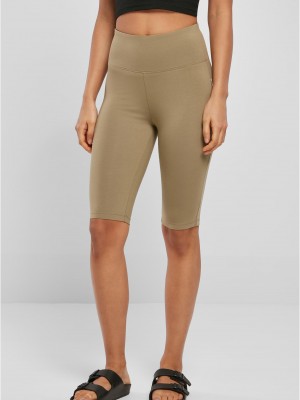 Дамски спортен къс клин в цвят каки Urban Classics
