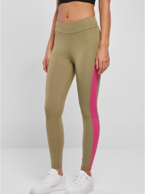 Дамски клин в цвят каки Urban Classics  Block leggings.