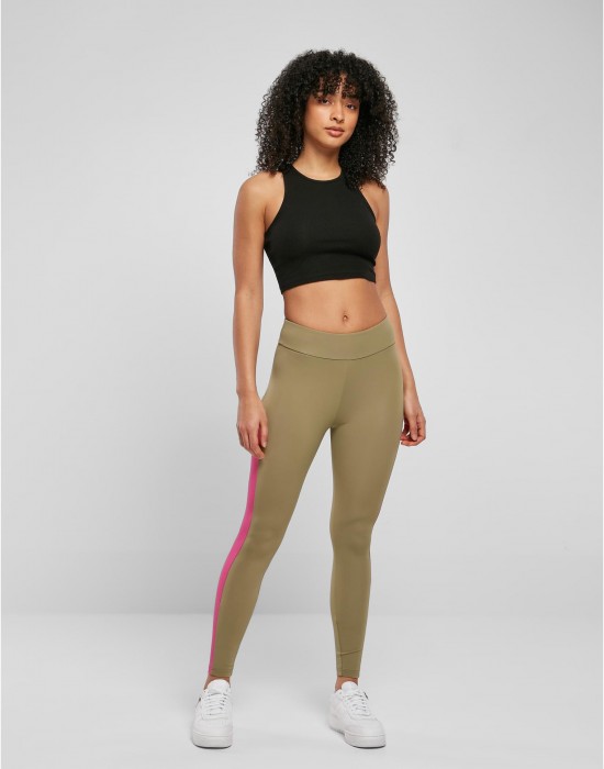 Дамски клин в цвят каки Urban Classics  Block leggings., Urban Classics, Клинове - Complex.bg