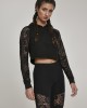 Дамски суичър в черно Urban Classics Ladies Short Laces Hoody, Urban Classics, Суичъри - Complex.bg