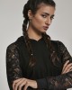 Дамски суичър в черно Urban Classics Ladies Short Laces Hoody, Urban Classics, Суичъри - Complex.bg