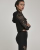 Дамски суичър в черно Urban Classics Ladies Short Laces Hoody, Urban Classics, Суичъри - Complex.bg