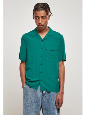 Мъжка зелена риза Urban Classics Camp