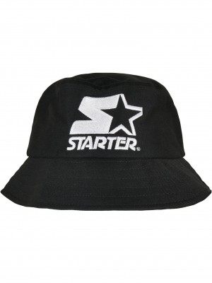 Шапка идиотка в черен цвят Starter Basic Bucket