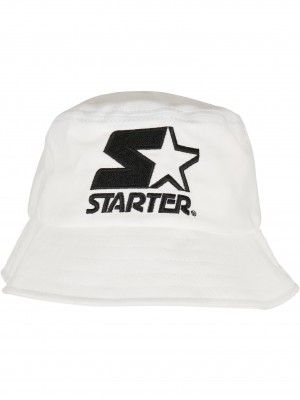 Шапка идиотка в бял цвят Starter Basic Bucket