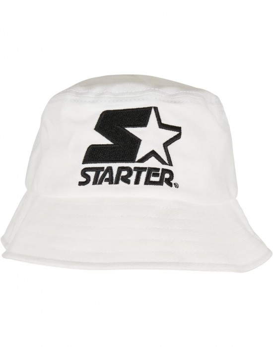 Шапка идиотка в бял цвят Starter Basic Bucket, STARTER, Идиотки - Complex.bg