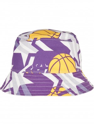 Шапка идиотка в лилав и бял цвят Starter Airball Bucket