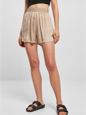 Дамски къси панталони в бежов цвят Urban Classics