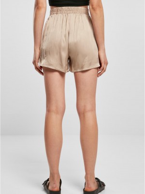 Дамски къси панталони в бежов цвят Urban Classics