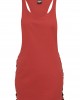 Дамски потник в червен цвят Urban Classics Ladies Side Knotted Loose Tank red/blk, Urban Classics, Жени - Complex.bg