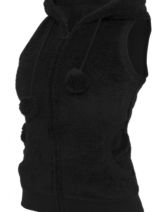 Купи Дамско яке без ръкави в черно от Urban Classics Ladies Teddy Vest, Urban Classics, Якета онлайн - Complex.bg Дамско яке без ръкави в черно от Urban Classics Ladies Teddy Vest, Urban Classics, Якета - Complex.bg