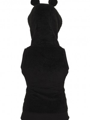 Дамско яке без ръкави в черно от Urban Classics Ladies Teddy Vest    Дамско яке без ръкави в черно от Urban Classics Ladies Teddy Vest