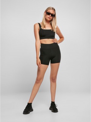 Дамски къс клин в черен цвят Ladies High Waist Cycle