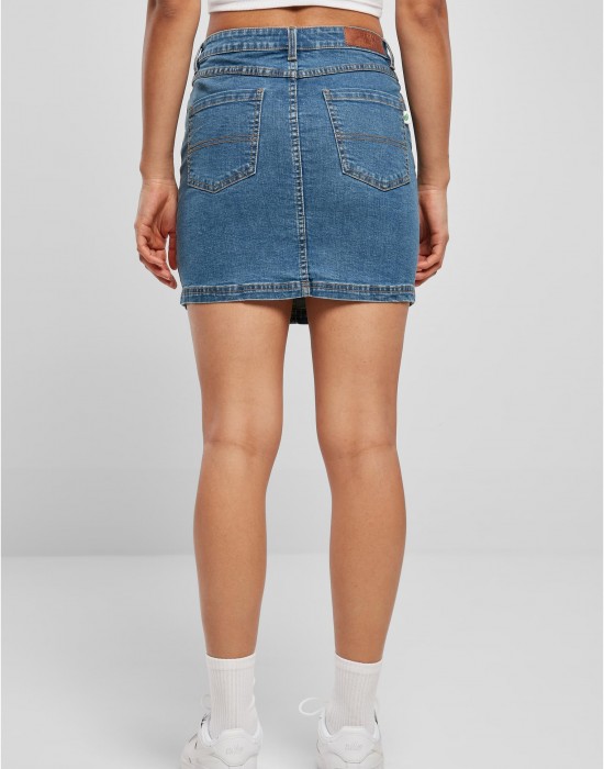 Дънкова пола в син цвят Ladies Denim Mini Skirt, Urban Classics, Поли - Complex.bg