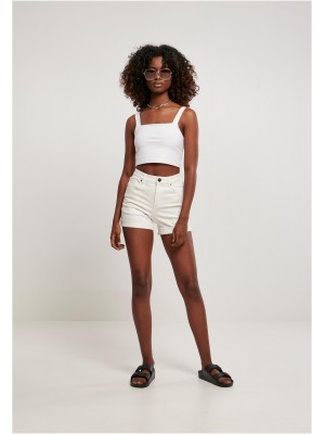 Дамски дънкови панталони в бял цвят Ladies Denim Shorts