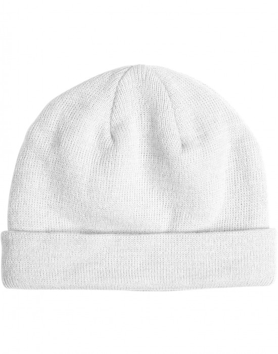 Бийни шапка в бял цвят MSTRDS Short Cuff Knit Beanie, Masterdis, Шапки бийнита - Complex.bg