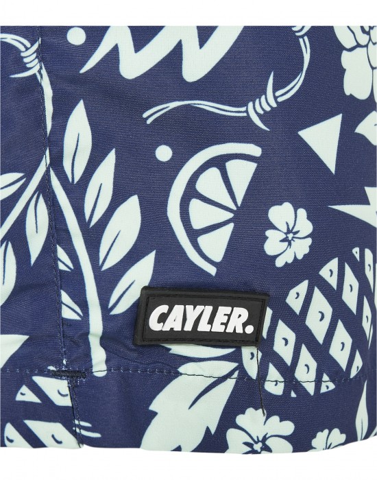 Мъжки къси панталони в тъмносиньо на щампи C&S, Cayler & Sons, Къси панталони - Complex.bg