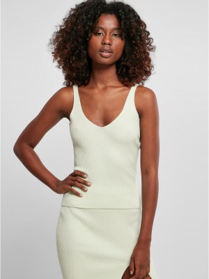 Дамски плетен потник в цвят мента Ladies Top 