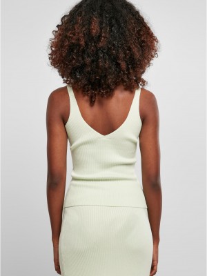 Дамски плетен потник в цвят мента Ladies Top 