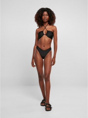 Бански костюм от две части в черен цвят Recycled Hot 