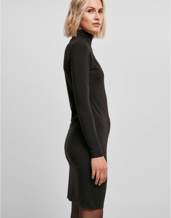 Дамска рокля с дълъг ръкав в черен цвят Ladies Stretch Jersey, Urban Classics, Рокли - Complex.bg