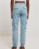 Дамски дълги карго панталони в светлосин цвят Ladies Denim Cargo Pants, Urban Classics, Панталони - Complex.bg