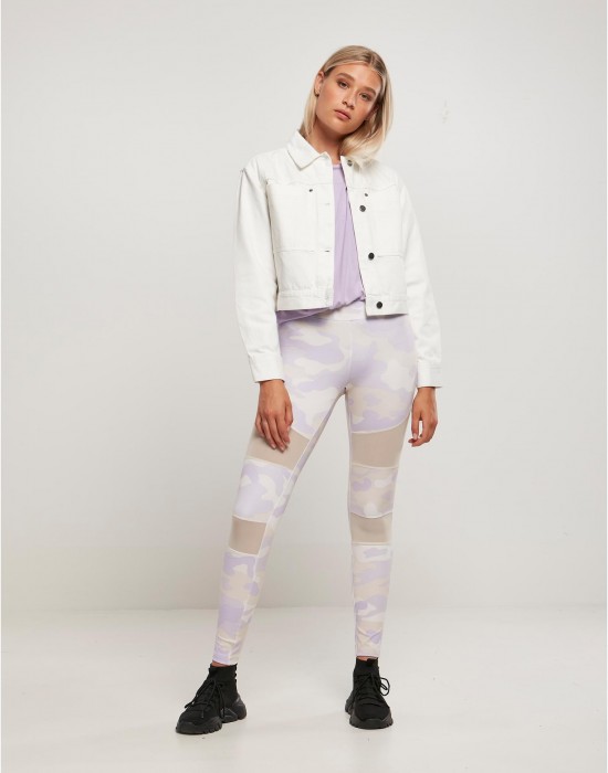 Дамско късо дънково яке в бял цвят Ladies Short Boxy Jacket, Urban Classics, Якета - Complex.bg