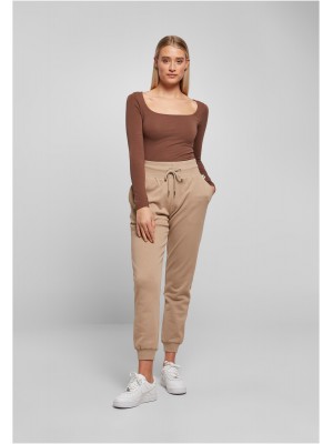 Дамско боди с дълъг ръкав в кафяв цвят Ladies Body