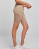 Дамски къс клин в бежов цвят Ladies High Waist Shorts, Urban Classics, Клинове - Complex.bg