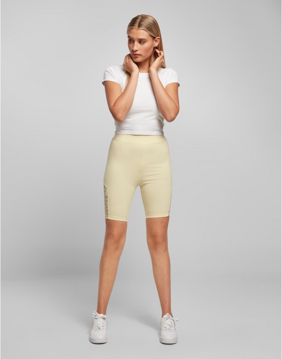 Дамски къс клин в светложълт цвят Ladies High Waist Shorts, Urban Classics, Клинове - Complex.bg