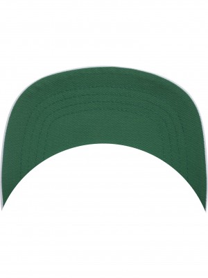 Шапка за деца с козирка в бяло Pro-Style Twill Snapback Youth Cap 