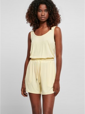Дамски спортен гащеризон в светложълт цвят Ladies Jumpsuit
