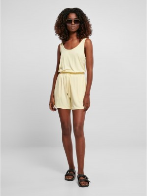 Дамски спортен гащеризон в светложълт цвят Ladies Jumpsuit