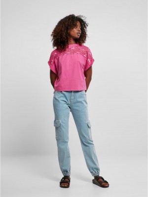 Дамска широка тениска в розов цвят Ladies Oversized Tee