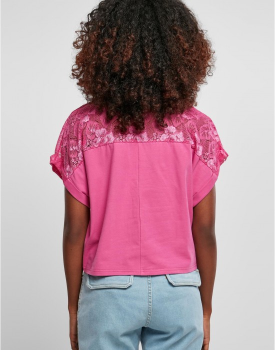 Дамска широка тениска в розов цвят Ladies Oversized Tee, Urban Classics, Тениски - Complex.bg