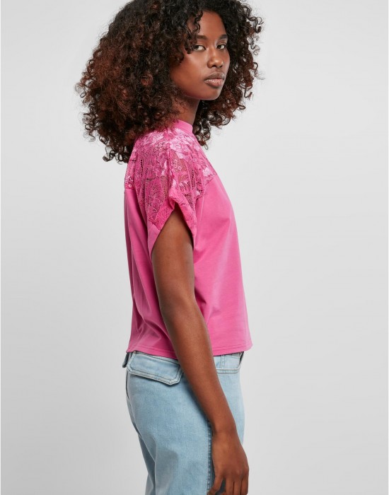 Дамска широка тениска в розов цвят Ladies Oversized Tee, Urban Classics, Тениски - Complex.bg