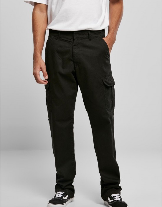 Карго панталон в черен цвят Straight Leg Cargo Pants, Urban Classics, Панталони - Complex.bg