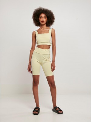 Дамски къс клин в светложълт цвят Ladies Color Shorts