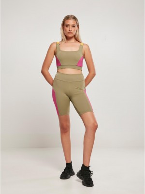 Дамски къс клин в цвят каки Ladies Color Shorts