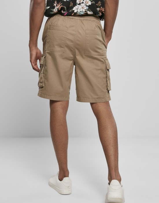 Мъжки къси карго панталони в бежов цвят Drawstring Cargo Shorts, Urban Classics, Къси панталони - Complex.bg