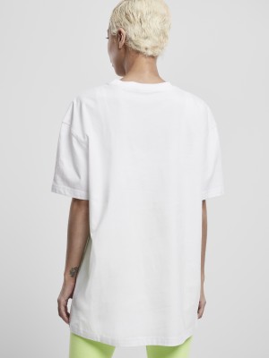 Широка дамска тениска в бял цвят Ladies Oversized Boyfriend Tee 