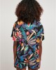 Дамска риза в цветен принт Ladies Shirt blackfruity, Urban Classics, Тениски - Complex.bg