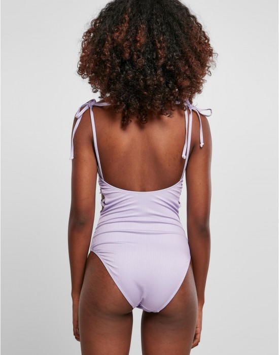 Цял бански костюм в лилав цвят Ladies Swimsuit lilac, Urban Classics, Бански - Complex.bg