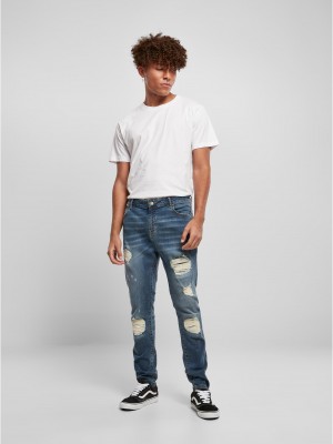 Мъжки дънки в син цвят Slim Fit Jeans blue 