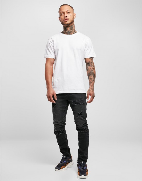 Мъжки дънки в черен цвят Slim Fit Jeans realblk, Urban Classics, Дънки - Complex.bg