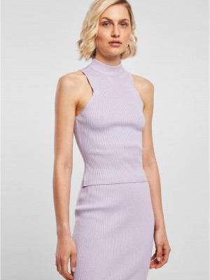 Дамски топ в лилав цвят Ladies Rib Knit