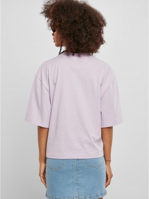 Дамска широка тениска в светлолилав цвят Ladies Oversized Tee