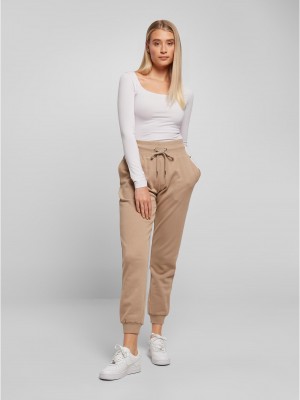 Дамско спортно долнище в бежов цвят Ladies High Waist Pants