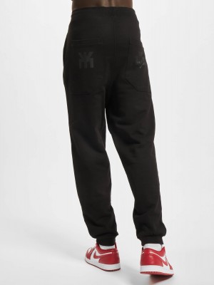 Мъжко долнище в черен и тъмносив цвят DEF UBxDEF