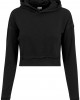 Дамски суичър в черно Urban Classics Ladies Short Slub Terry Hoody, Urban Classics, Суичъри - Complex.bg